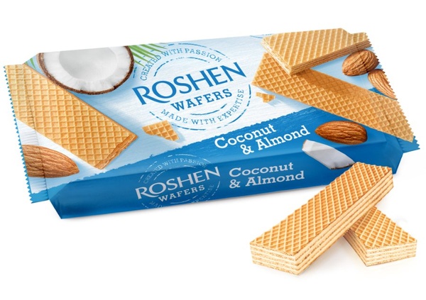 Roshen Wafers coconut and almond