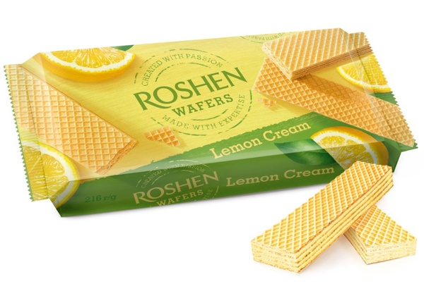 Roshen Wafers lemon