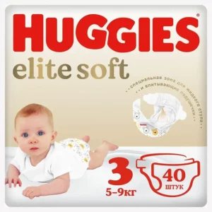 Huggies Elite Soft diapers, size 3 (5–9 kg)